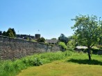 Large walled garden with views to the castle