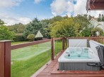 Relax in the fantastic hot tub