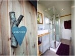 Shower room with heated towel rail and lashings of hot water Shower room with heated towel rail and lashings of hot water