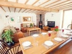 Open plan living space in the barn Open plan living space in the barn