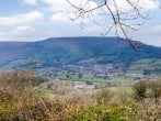 Views towards the Sugar Loaf and Black Mountains