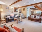 Spacious and comfortable lounge (one of two lounges) with woodburner Spacious and comfortable lounge (one of two lounges) with woodburner