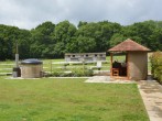 Hot tub and gazebo to make the most of the countryside views