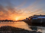 Aberaeron’s breath-taking sunsets down at the harbour