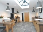 Kitchen with orangery style ceiling Kitchen with orangery style ceiling