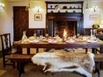 The dining room with open fire provides a fantastic setting for your meal The dining room with open fire provides a fantastic setting for your meal