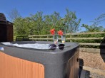 Now that's how to relax (hot tub available at additional charge)