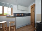 Bespoke fitted kitchen within the shepherds hut