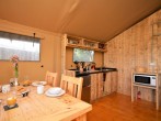 Open-plan kitchen/dining area