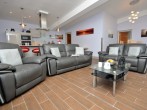 Spacious lounge with underfloor heating throughout 