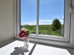 Peaceful countryside views from the master bedroom