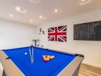 Relax in the games room with underfloor heating and wifi