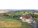 Aerial view of stunning detached barn set within the countryside 