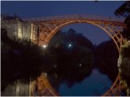 The beautiful Ironbridge by night