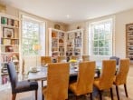 Dine in style by the fire in the elegant dining room Dine in style by the fire in the elegant dining room