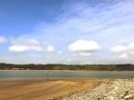 The view from across the water to Llansteffan with your cottage towards the right The view from across the water to Llansteffan with your cottage towards the right