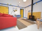A cosy wood burner to snuggle up in front of after a day at the beach A cosy wood burner to snuggle up in front of after a day at the beach