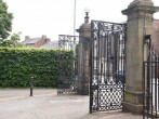 Gated entrance on the edge of Hexham centre