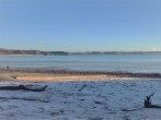 Enjoy a walk on a frosty morning on the beach at Oxwich, just within a short stroll