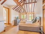 The super-king-size zip-and-link bed can be into a twin on request The super-king-size zip-and-link bed can be into a twin on request