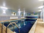 The indoor heated swimming pool