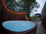 Relax and enjoy stargazing in your own private hot tub
