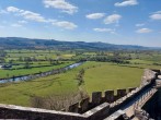 Breath-taking views from Dinefwr Castle of the National Trust Park