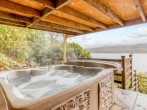 Relax in the hot tub and enjoy the views over Loch Earn