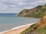 Enjoy the view towards Lyme Regis across Eype beach Enjoy the view towards Lyme Regis across Eype beach