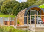 View towards this glamping pod with hot tub