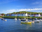 Explore Aberaeron with its harbour, independent shops, and eateries