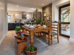 The kitchen/diner retains the original charm of the farmhouse