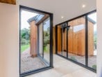 Magnificent landscape from the glass corridor Magnificent landscape from the glass corridor