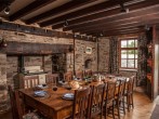 Enjoy dining in the authentic Manor dining room 