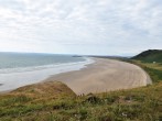 Visit the iconic Rhossili Beach within easy reach of the property 