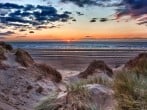 A beautiful sunset at Formby beach A beautiful sunset at Formby beach