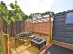 Garden area now with a hot tub Garden area now with a hot tub