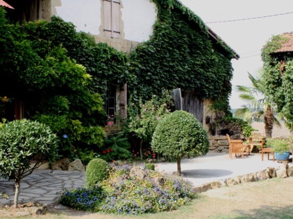 The terrace and rockery