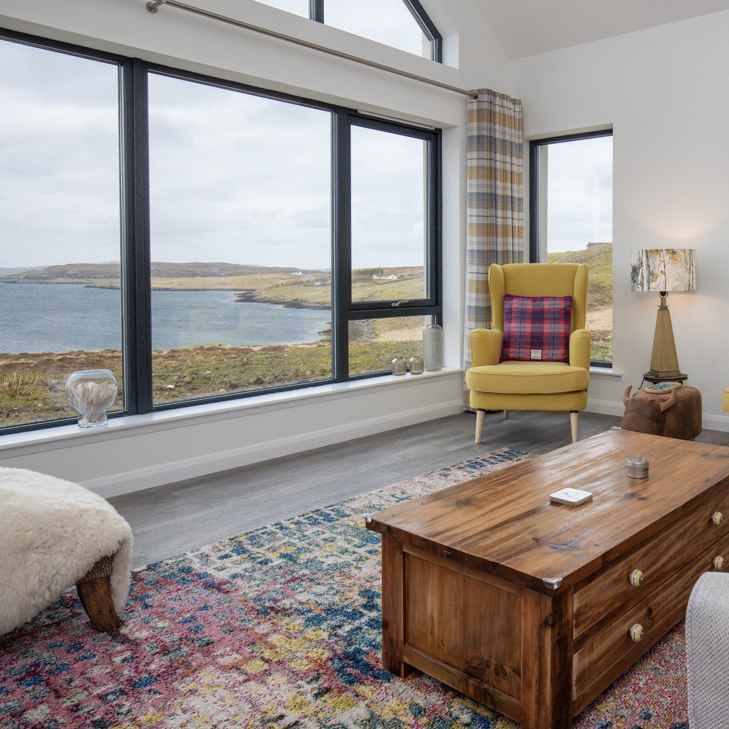 Living room views at 20A Kirkibost
