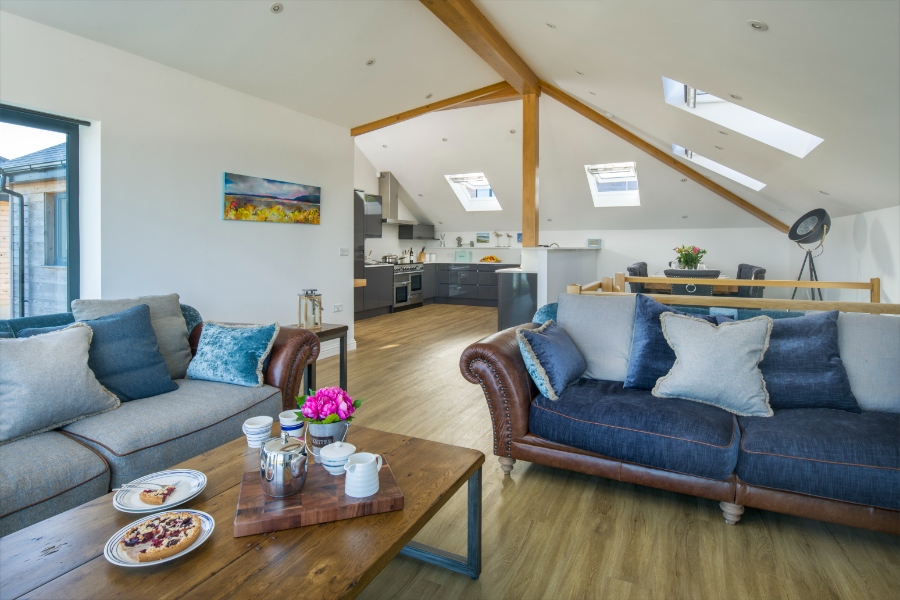 Living room in Cornwall