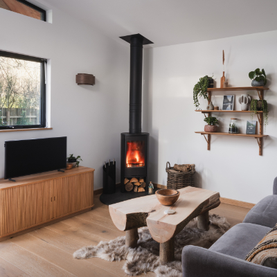Cosy inside the treehouse
