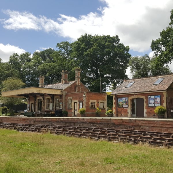 Victorian train station in Herefordshire