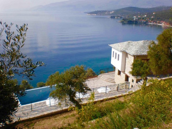 Beachfront villa in Greece