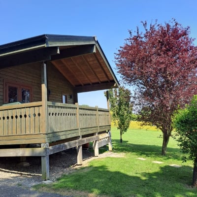 Lodge with hot tub in the Yorkshire Dales