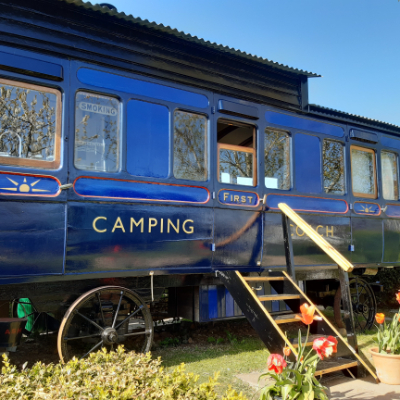 Victorian railway carriage in Dorset