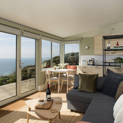 Beautiful cabin interiors