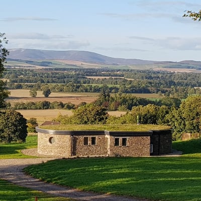 Luxury brochs with Cairngorms views