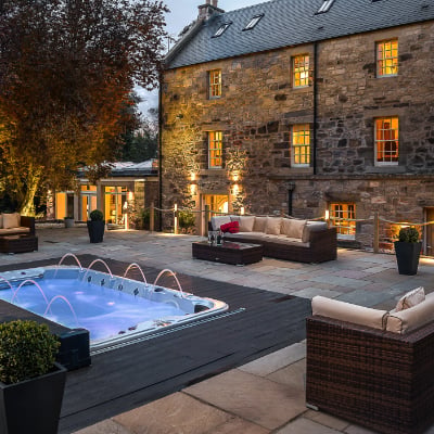 Waterfront millhouse on the River Esk