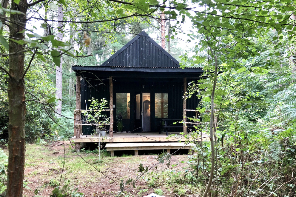 Woodland bothy in the Yorkshire Wolds